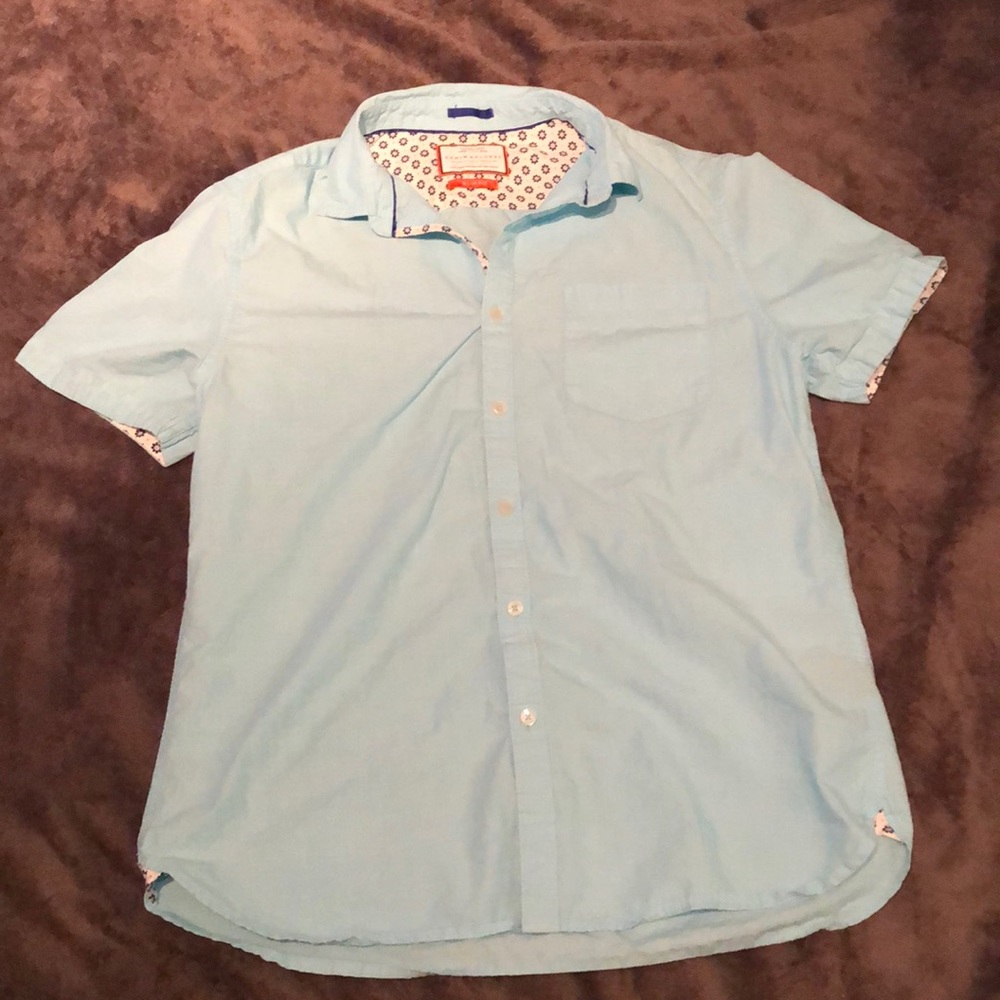 Denim and Flower Casual Shirt